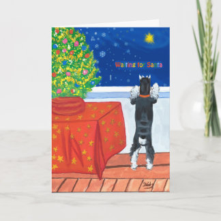 En attente de la carte de Noël Père Noël