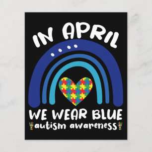 En avril, nous portons du bleu Mois de la sensibil
