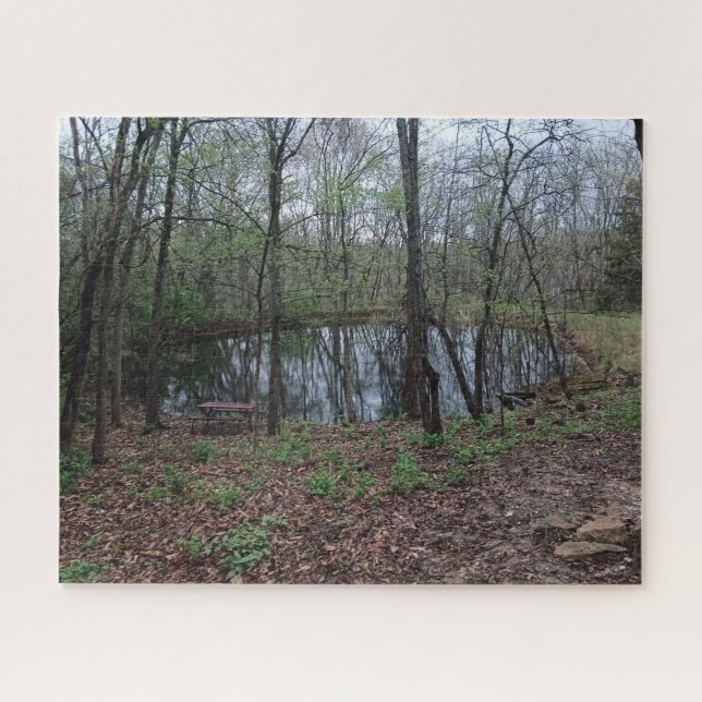 En Bas Par L'Étang Jigsaw Puzzle (Horizontal)