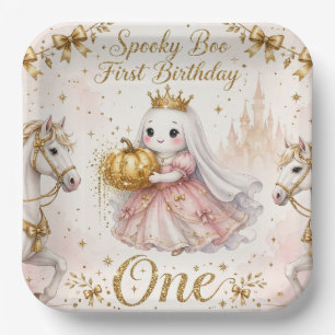 En Carton Assiettes d'anniversaire de princesse au cheval fa