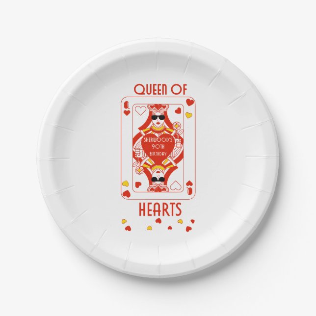 En Carton Assiettes de 7 pouces. (Devant)