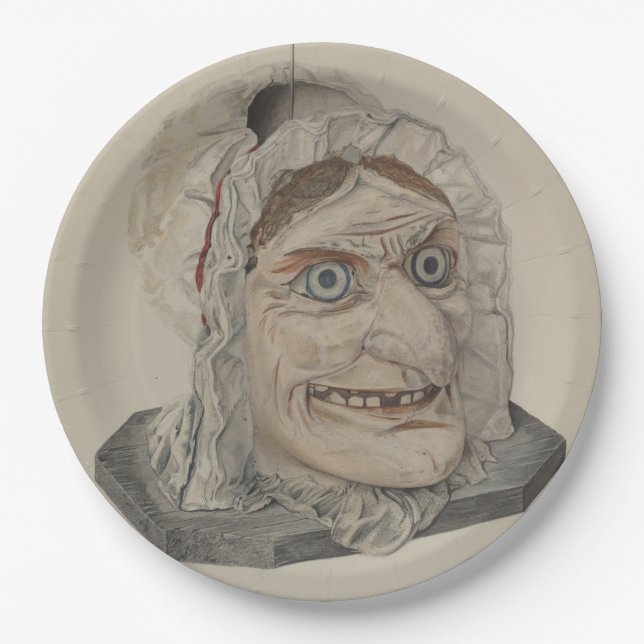 En Carton Assiettes de diner de sorcière (Devant)