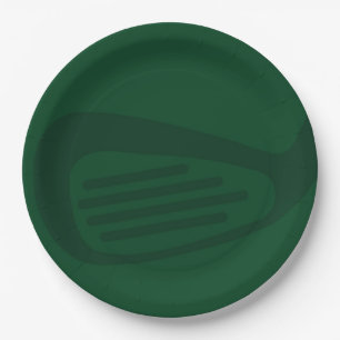 En Carton Assiettes de fête d'anniversaire de golf vertes