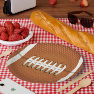 En Carton Assiettes de fête de football pour le jour du matc