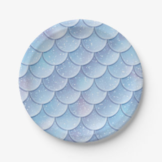 En Carton Assiettes de fête sirène 