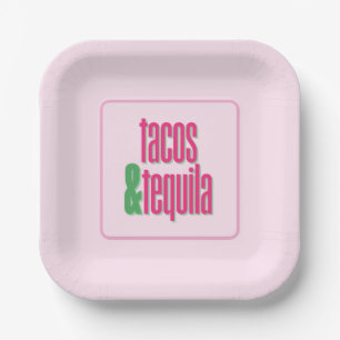 En Carton Assiettes de fête Tacos Tequila
