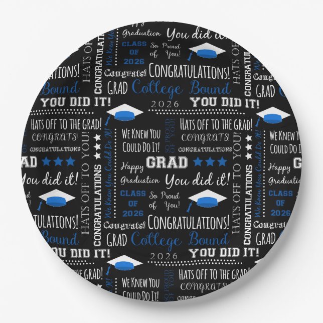 En Carton Assiettes de remise de diplômes (Devant)