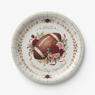 En Carton Assiettes fantaisie pour la Saint-Valentin Super B