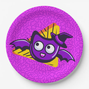 En Carton Assiettes Halloween Chauves-Souris Extraordinaires