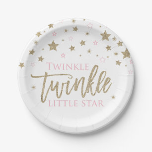 En Carton Assiettes pour Baby Shower Twinkle Twinkle Little