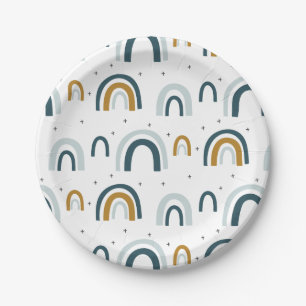 En Carton Assiettes pour fête d'anniversaire arc-en-ciel gar