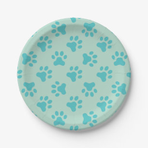 En Carton Assiettes pour fête d'anniversaire de chiot avec e