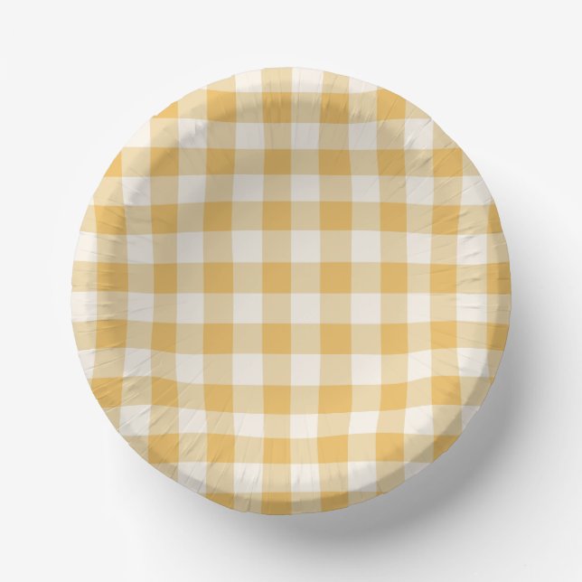En Carton  bols à carreaux Gingham  (Recto)