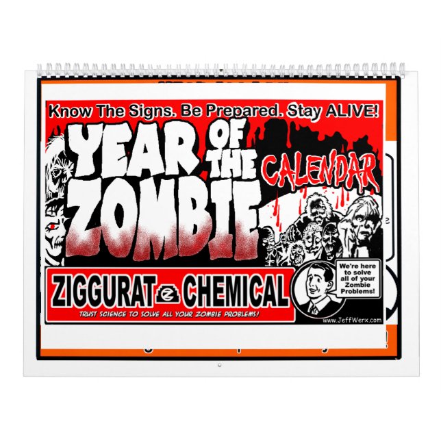 EN CAS D'ATTAQUE DE ZOMBIES Calendrier (Protection)
