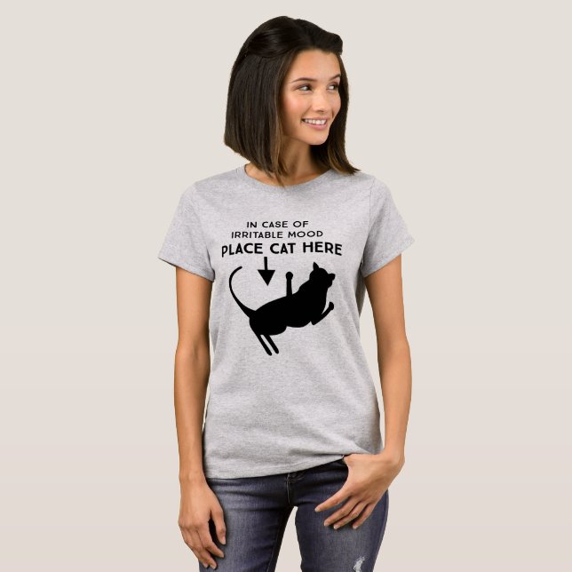En cas de mauvais T-shirt de chat d'endroit (Devant entier)