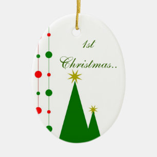 En Céramique 1er Noël dans votre nouvel ornement