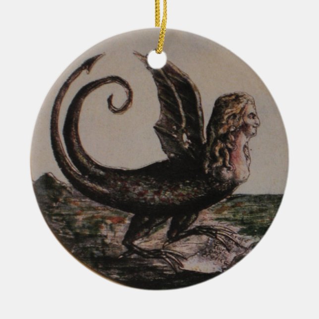 En Céramique 2 CÔTÉS / Dessin de Marie Antoinette ~ Ornement (Devant)