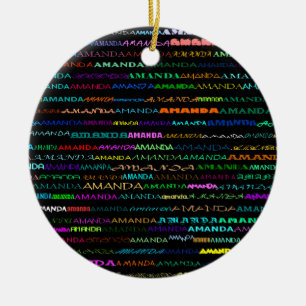 En Céramique Amanda Texte Design I Ornement