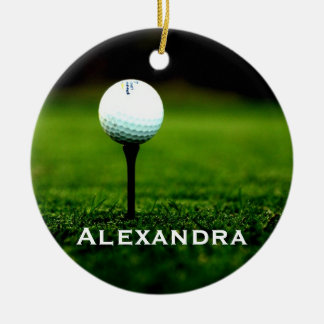 En Céramique Boule de golf et de golf Ornement personnalisé