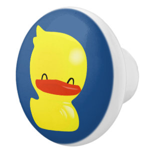 En Céramique Bouton de porte bleu canard super mignon
