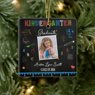 En Céramique Chalkboard Kindergarten Graduation Ornement
