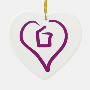 En Céramique Coeur I plus de 1 - ornement