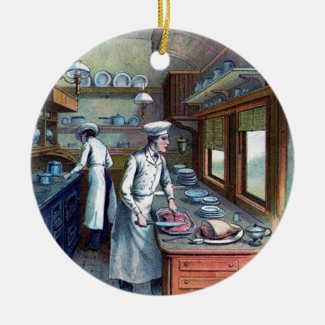 En Céramique Cuisine de chef dans la cuisine - cru - ornement (Devant)