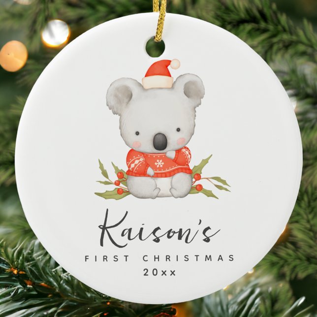 En Céramique Cute Koala Première décoration personnalisée de No (Créateur téléchargé)