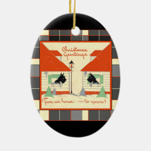 En Céramique De notre maison à votre ornement de Chien écossais