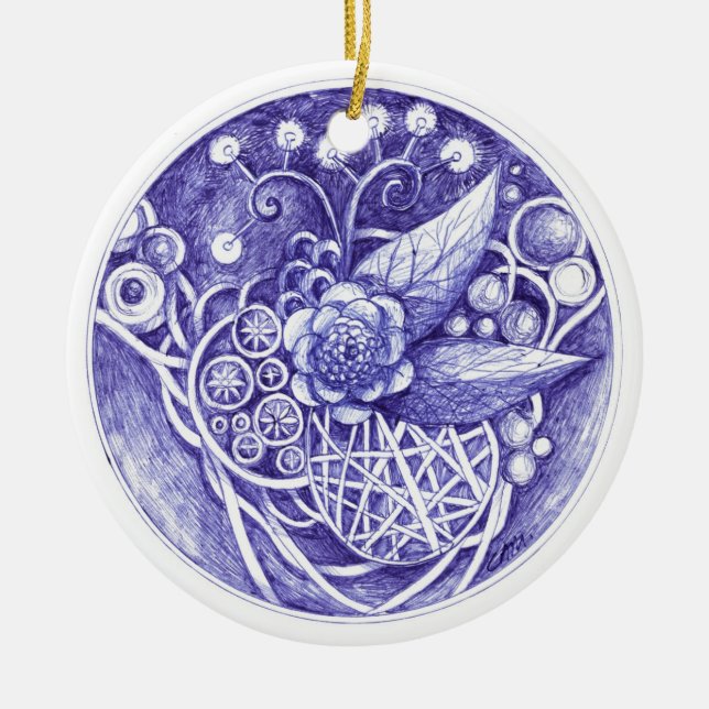 En Céramique Décoration 1 de Noël (Devant)