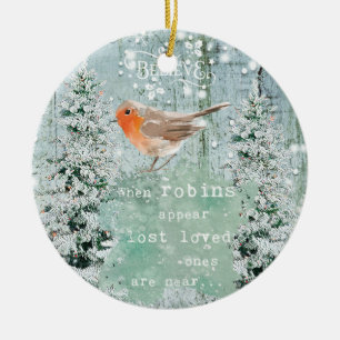 En Céramique décoration de neige d'hiver d'ornement de Noël d