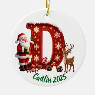 En Céramique Décoration de sapin de Noël personnalisée avec la 