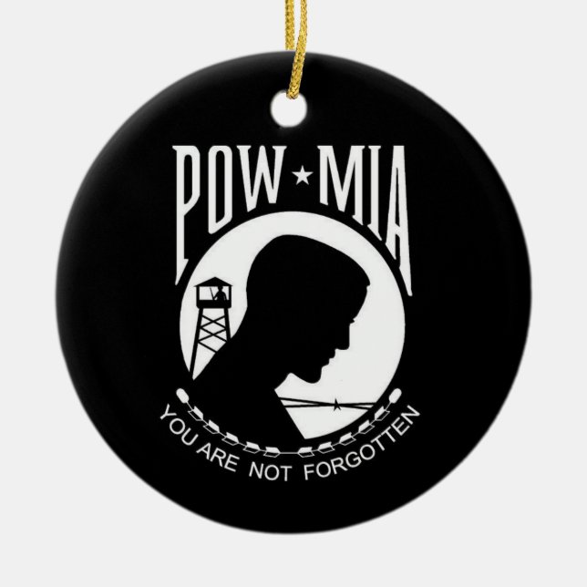 En Céramique Double ornement dégrossi de KRW POW/MIA (Devant)