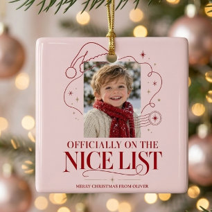 En Céramique Enfant sur la liste des gentils Ornement de photo