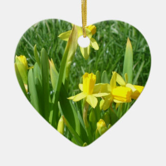 En Céramique Ensemble pour toujours Jaune Daffodilux Ornement