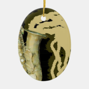 En Céramique Feuille de bruit, ornement