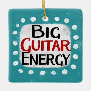 En Céramique Gros ornement de guitare