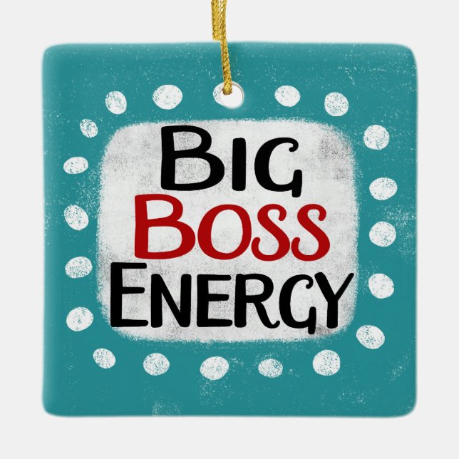 En Céramique Gros ornement d'énergie Boss (Devant)