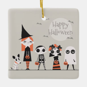 En Céramique Halloween simple mais élégant   Ornement