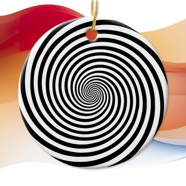 En Céramique Hypnose hypnose Ornement spiral (Hypnosis spiral, It’s not just an ornament—it’s a conversation starter!)