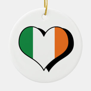 En Céramique Je suis amoureux de l'Irlande Ornement