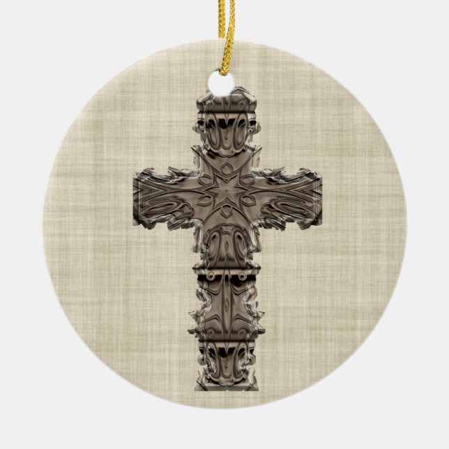 En Céramique "Jésus est la raison ornement de saison" (Devant)