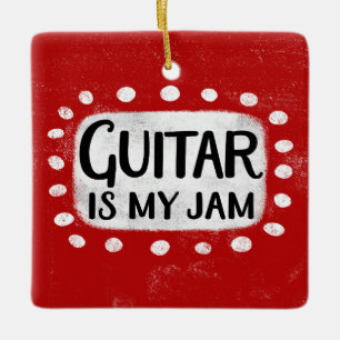 En Céramique La Guitare Est Mon Ornement De Jam