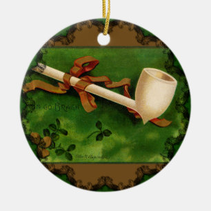 En Céramique La pipe irlandaise par Ellen Clapsaddle Ornement
