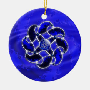 En Céramique Le bleu comme ornement maritime