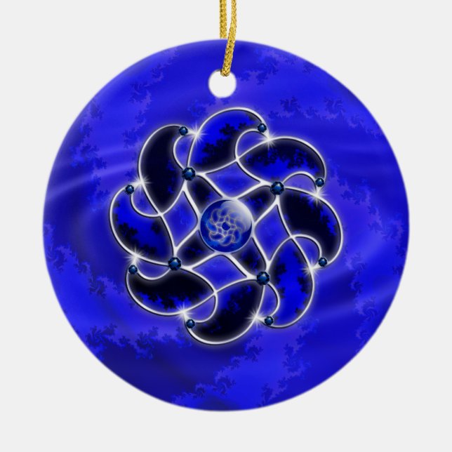 En Céramique Le bleu comme ornement maritime (Devant)