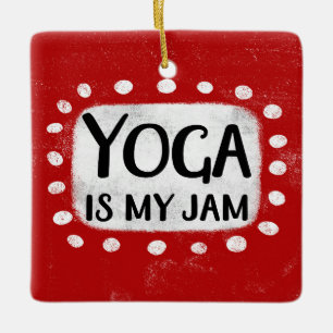 En Céramique Le yoga est mon ornement de confiture