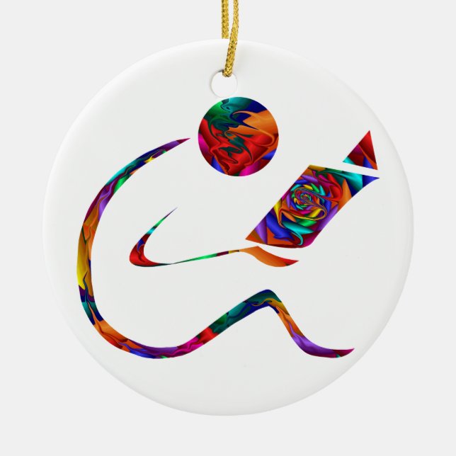 En Céramique Lecteur - ornement d'imaginaire (Devant)