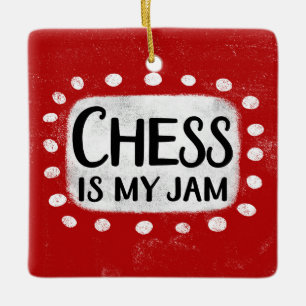 En Céramique Les Échecs, C'Est Mon Ornement De Jam