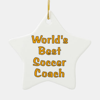 En Céramique Meilleur ornement d'entraîneurs de football du mon